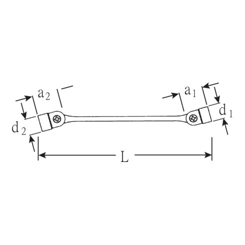 Stahlwille 29a Doppel-Gelenkschlüssel FLEXI