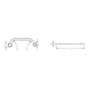 Stahlwille Doppelringschlüssel STARTER SW.14 x 17mm L.179mm-3