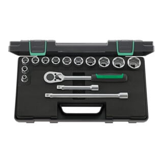 Stahlwille Dopsleutelset 1/2 inch-vierkant 15-delig, Type: 6