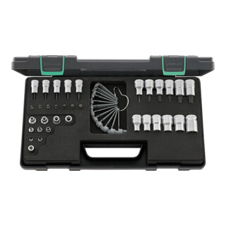 Stahlwille Dopsleutelset voor TX, 1/4, 3/8, 1/2 inch-vierkant 35-delig