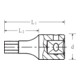 Inserts INHEX INHEX en acier 44K-3