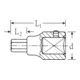STAHLWILLE Douille tournevis 6 pans, 1 pouce 24 mm