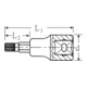 STAHLWILLE Douille tournevis pour denture multiple, courte, 1/2 pouce M10
