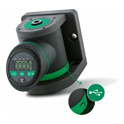 Stahlwille Draaimomenttester voor momentsleutels 'SmartCheck USB', Maximaal draaimoment: 400Nm