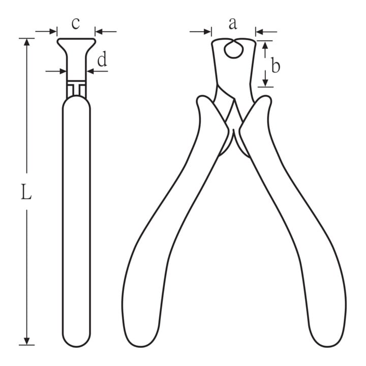 Stahlwille Elektronik-Vornschneider L.120mm Kopf poliert