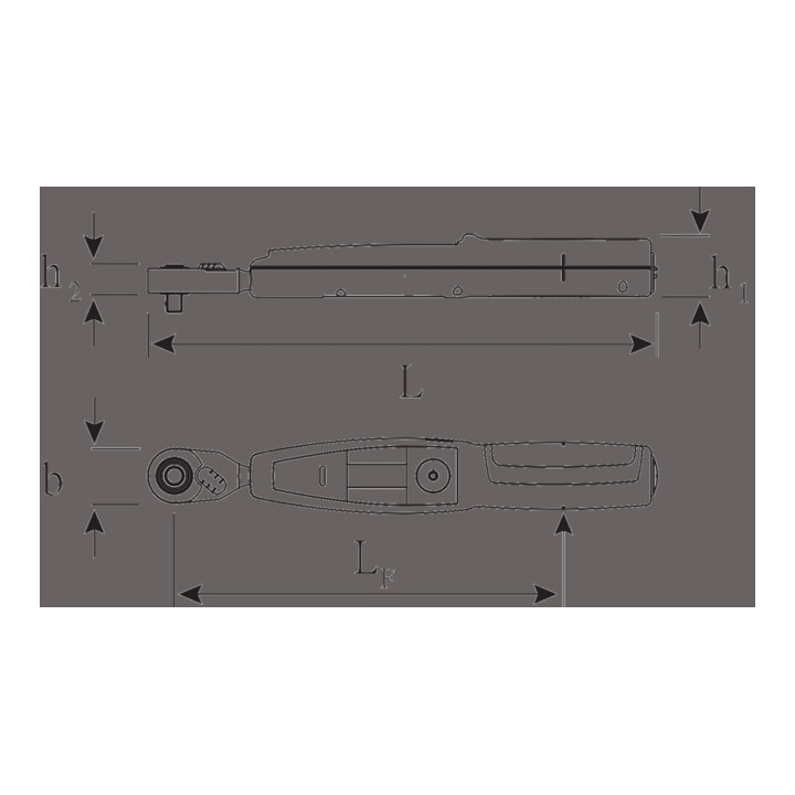 Stahlwille Elektronischer Drehmomentschlüssel SENSOTORK® m.fest eingebauter Feinzahnknarre Nr.701/2 1-20 N·m 4kant-Antrieb 1/4"