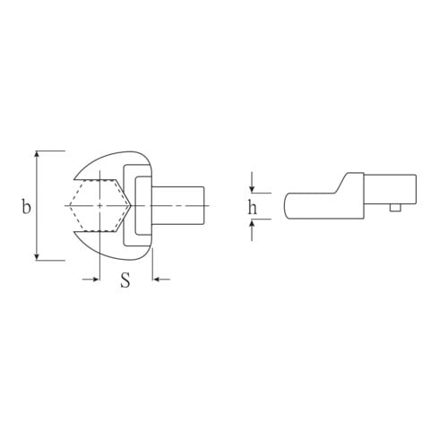 Stahlwille Outils d'insertion de mâchoires 731/10 pour porte-outil 9x12