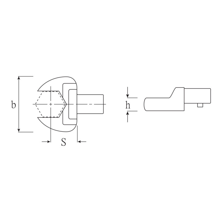 STAHLWILLE Embout à fourche 2-17 mm