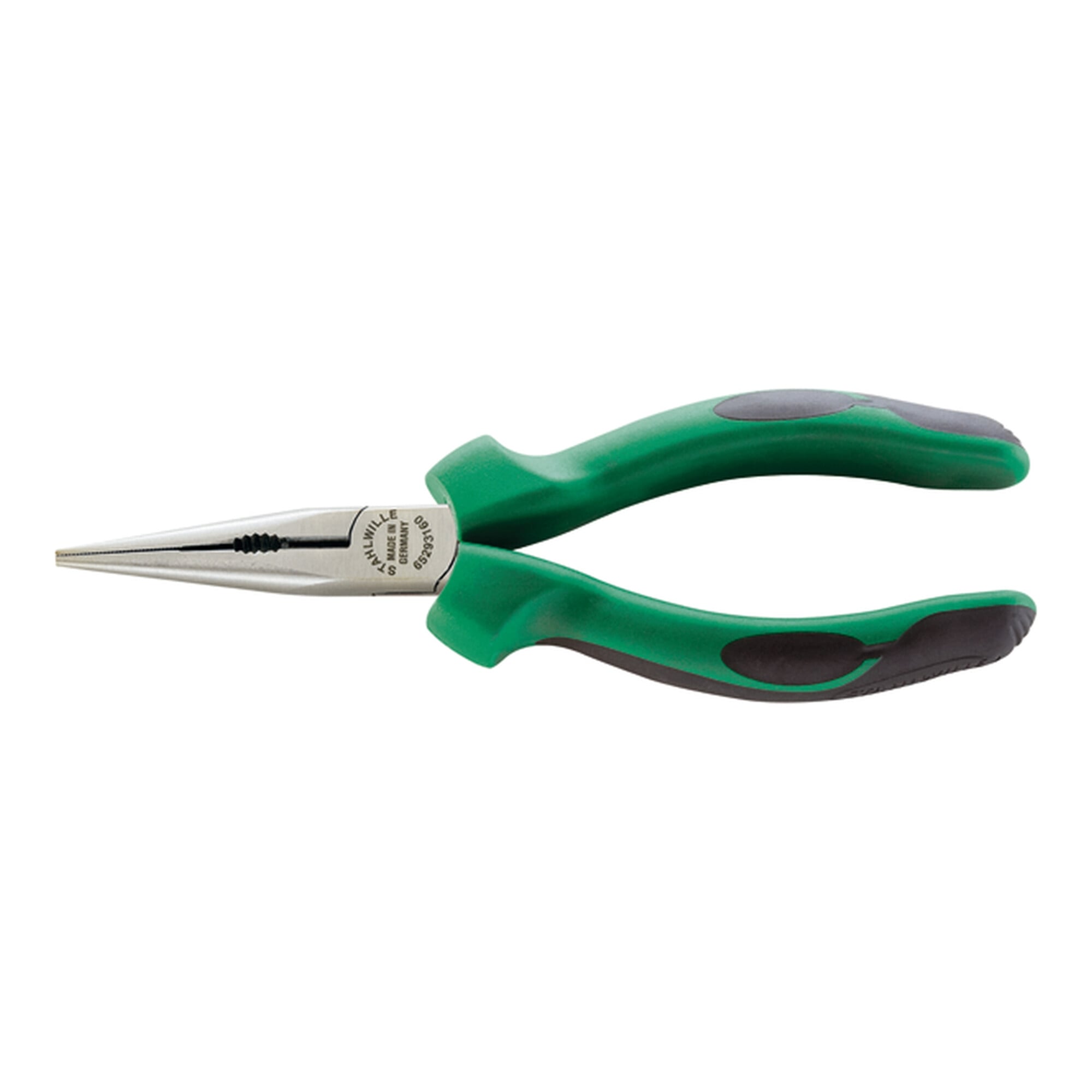 Stahlwille Flachrundzange m.Schneide L.160mm Kopf poliert 2K-Griffe L3 51 mm