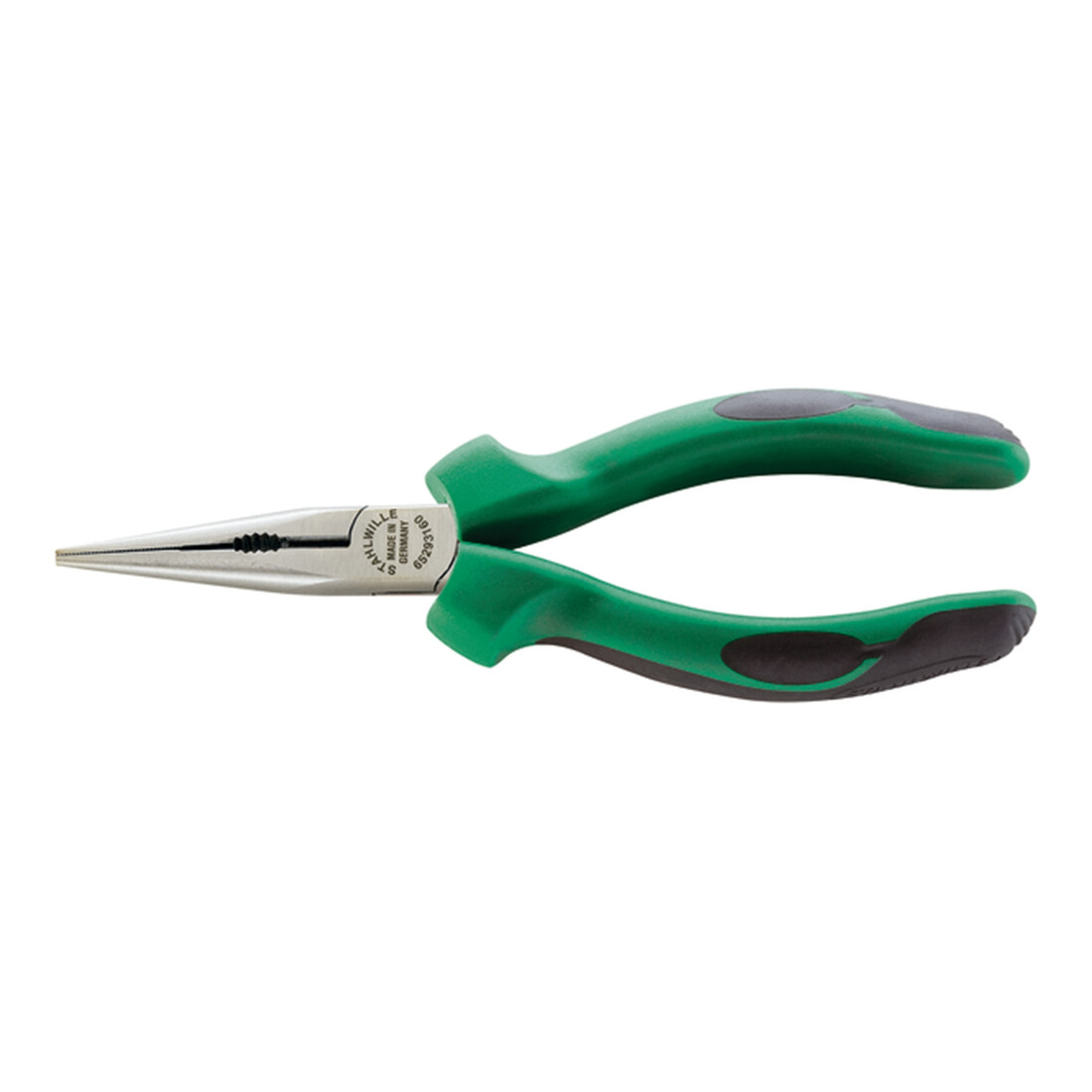 Stahlwille Flachrundzange m.Schneide L.160mm Kopf poliert 2K-Griffe L3 51 mm