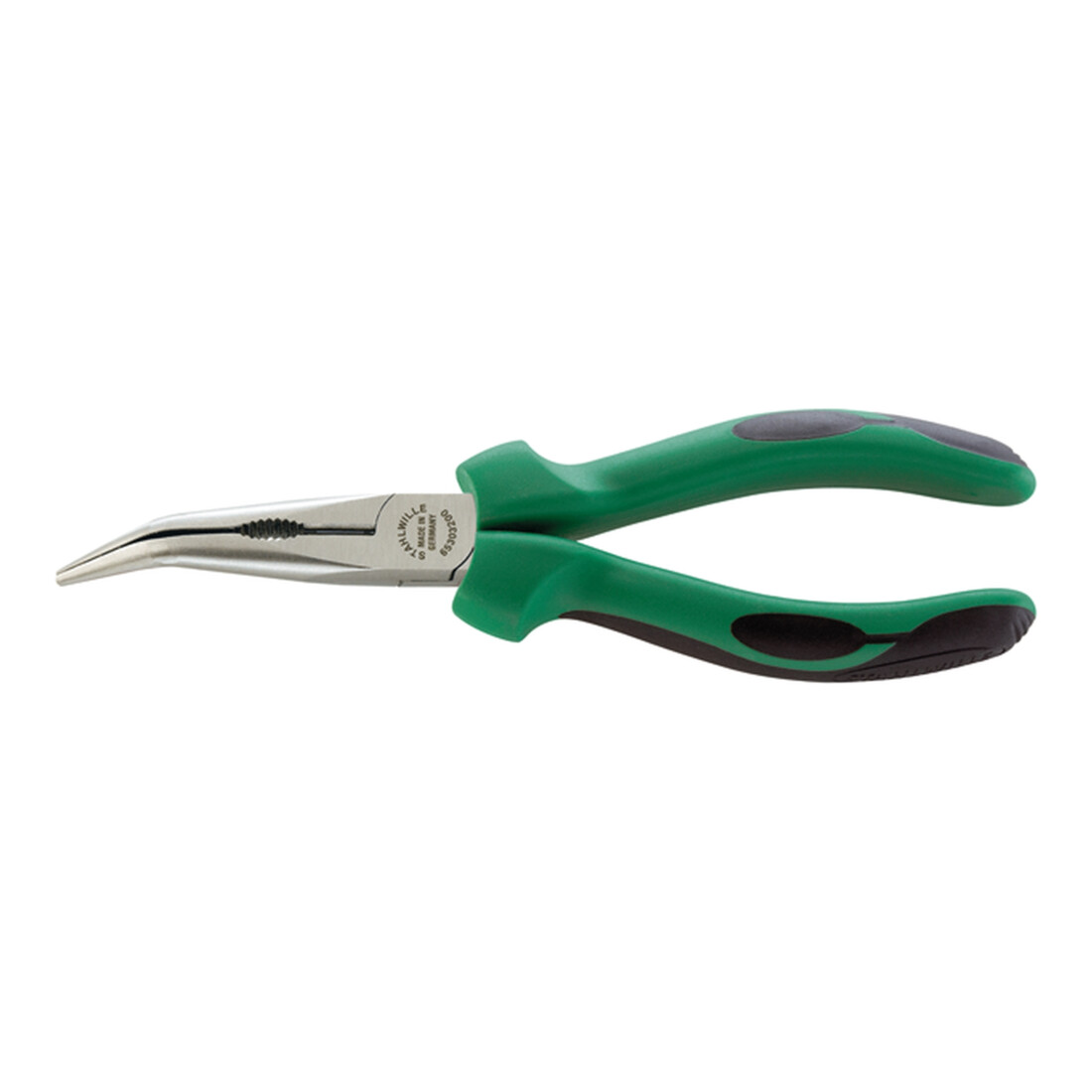 Stahlwille Flachrundzange m.Schneide L.160mm Kopf poliert 2K-Griffe L3 55 mm