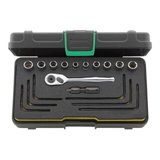 Stahlwille Hi-Lok-Steckschlüsselsatz 1/4" 40A/40AD/16/2 18 tlg.