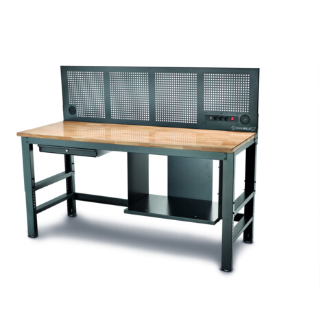 Stahlwille Höhenverstellbare Werkbank WB 630, Breite 200 cm