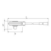 Stahlwille Hoekmeetschijf No.7380N Binnenvierkant 1/2" Buitenvierkant 1/2" L.416mm-3