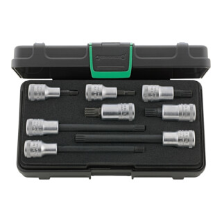 STAHLWILLE Jeu de douilles tournevis pour denture multiple, carré 1/2 pouce 8 pièces