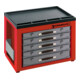 Stahlwille Kassetten-Box CONVERTA rot, RAL 3020 kombinierbar m.Nr.920 |  922N |  R 920-1