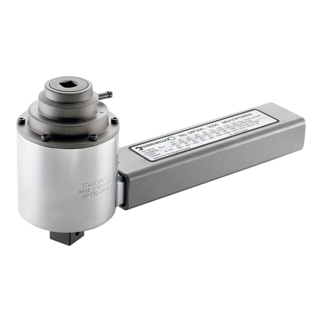 Stahlwille Kraftvervielfältiger MULTIPOWER Gr.2000 *) 2000N·m Innen-4kant 1/2" Außen-4kant 1"