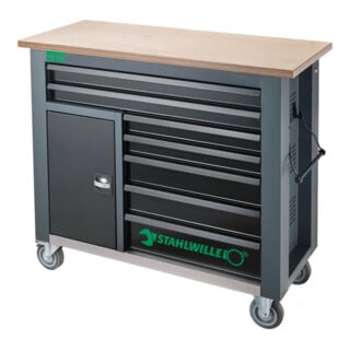 Stahlwille Mobile Werkbank WB 621 7 Schubl. anthrazit, RAL 7016; schwarz, RAL 9005 L.500mm x B.1150mm x H.1045mm