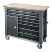 Stahlwille Mobile Werkbank WB 621 7 Schubl. anthrazit, RAL 7016; schwarz, RAL 9005 L.500mm x B.1150mm x H.1045mm