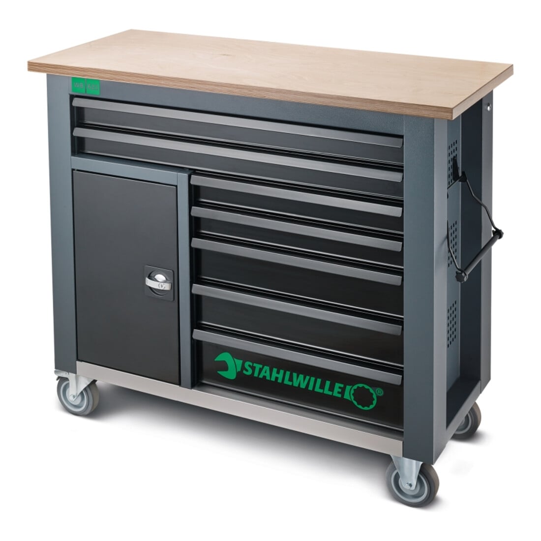 Stahlwille Mobile Werkbank WB 621 7 Schubl. anthrazit, RAL 7016; schwarz, RAL 9005 L.500mm x B.1150mm x H.1045mm