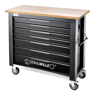 Stahlwille Mobile Werkbank WB 625 7 Schubladen anthrazit, RAL 7016 L.500mm x B.1500mm x H.1045mm