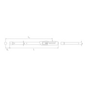 Stahlwille Momentsleutel Service / Serie MANOSKOP® met o.f.Einsteck.Wkz. No.730D/100 100-1000 N-m gereedschapshouder 22x28mm-4