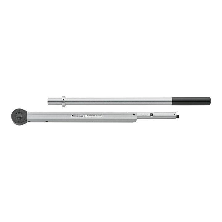 Stahlwille Momentsleutel Standaard MANOSKOP® met vaste ratel Nr.721NF/100 200-1000 N-m vierkantaandrijving 3/4".
