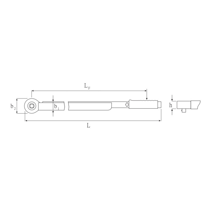Stahlwille Momentsleutel Standaard MANOSKOP® met vaste ratel Nr.721NF/100 200-1000 N-m vierkantaandrijving 3/4".