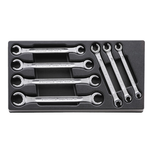 Stahlwille Offener Doppelringschlüssel Nr.ES 24/7,8X10-19X22MM 1/3-Teilung 7tlg.