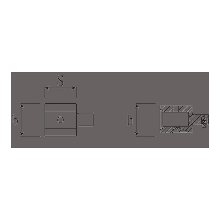 Stahlwille Opzetadapter reductie, Type: 2
