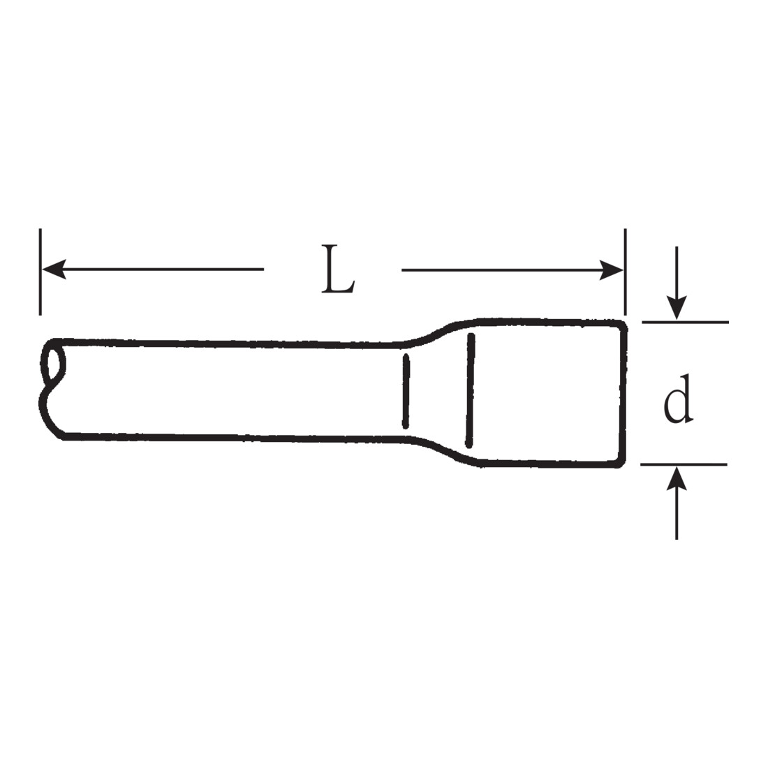 STAHLWILLE Prolunga, 3/4", L=95mm