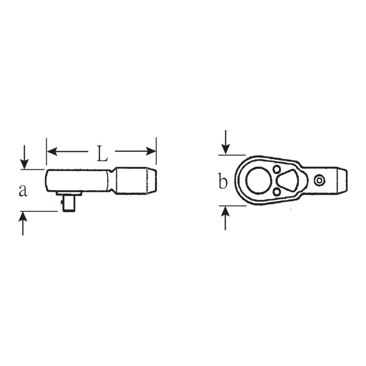 Stahlwille Ratelkop 3/4 inch zonder handvat