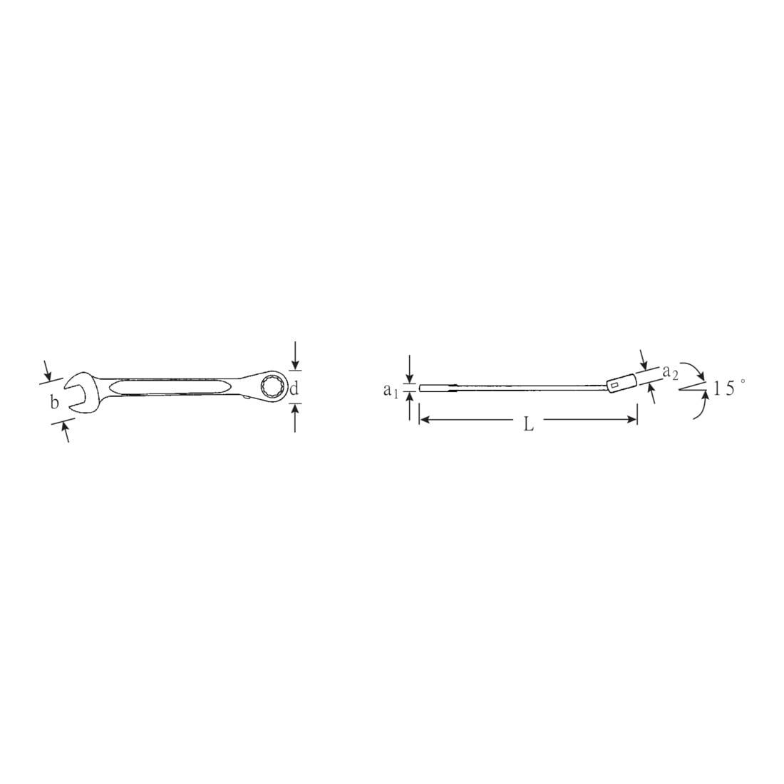 Stahlwille Ratschenringmaulschlüssel OPEN RATCH SW 1" L.295mm