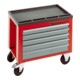 Stahlwille Rollbox m.Schubladen CONVERTA rot, RAL 3020 kombinierbar m.Nr.920-1