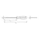 Stahlwille Schlitzschraubendreher DRALL+ 1,2mm x 6,5mm L.125mm Gr. 3