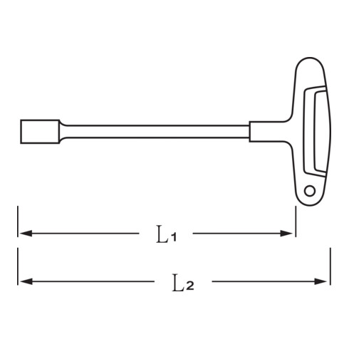Stahlwille Sechskant-Steckschlüssel SW.10mm Klingen-L.200mm