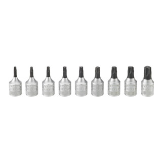STAHLWILLE Set di bussole per viti con impronta TX, attacco quadro da 1/4", 9pz., Mod.: 1/4