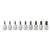 STAHLWILLE Set di bussole per viti con impronta TX, attacco quadro da 1/4", 9pz., Mod.: 1/4-1