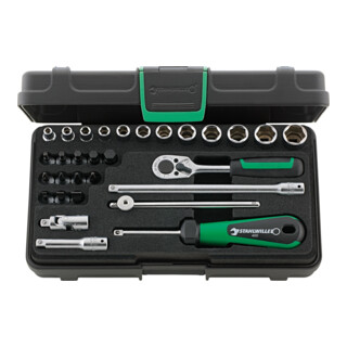 Stahlwille Set di chiavi a bussola 1/4", 6,3mm, n.40/24/6 KN, 30pz.