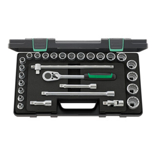STAHLWILLE Set di chiavi a bussola con attacco quadro 1/2", 28pz., Modello: 12