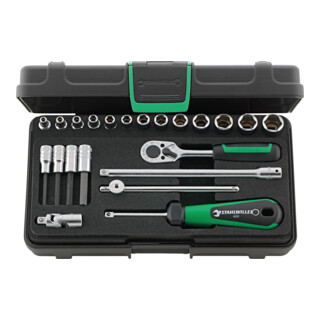 Stahlwille Set di chiavi a bussola con attacco quadro 1/4"