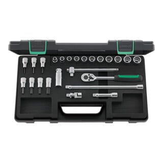 STAHLWILLE Set di chiavi a bussola con attacco quadro 3/8" 24pz., Modello: 12