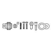 STAHLWILLE Set di pezzi di ricambio 1/4" incluso coperchio