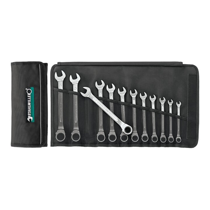 Stahlwille Set steek-ringratelsleutel OPEN-RATCH No.17/12 12dlg.
