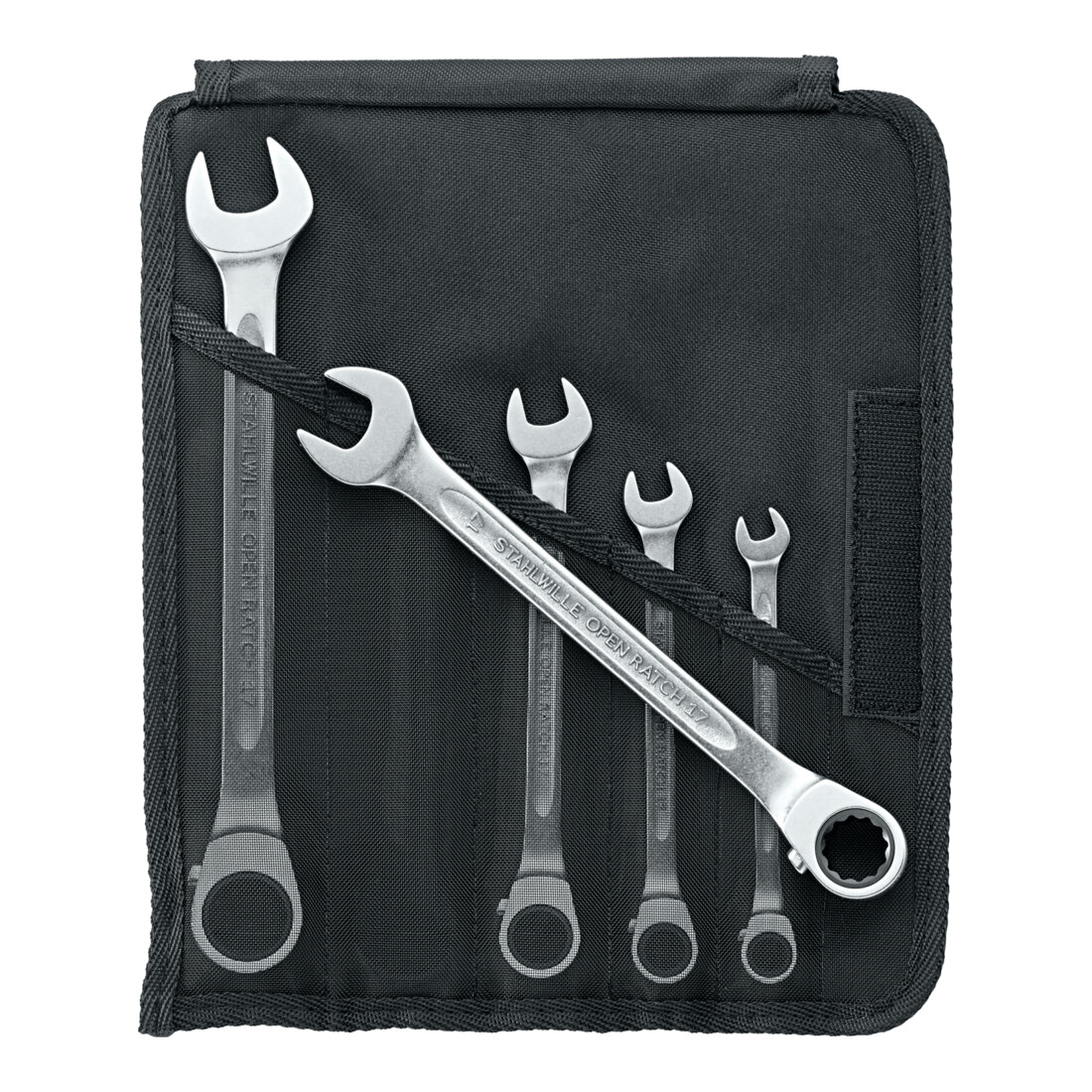Stahlwille set steek-ringratelsleutel OPEN-RATCH No.17/5 5dlg.