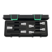 Stahlwille set van zeskant schroevendraaier bits, 1/2 inch aandrijving vierkant, lang, 7 delig