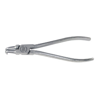 Stahlwille Sicherungsringzange f.Innenringe Gr.J 11 L.130mm Spitzen-D.1,3mm Kopf mattverchromt Griffe verchromt kariert