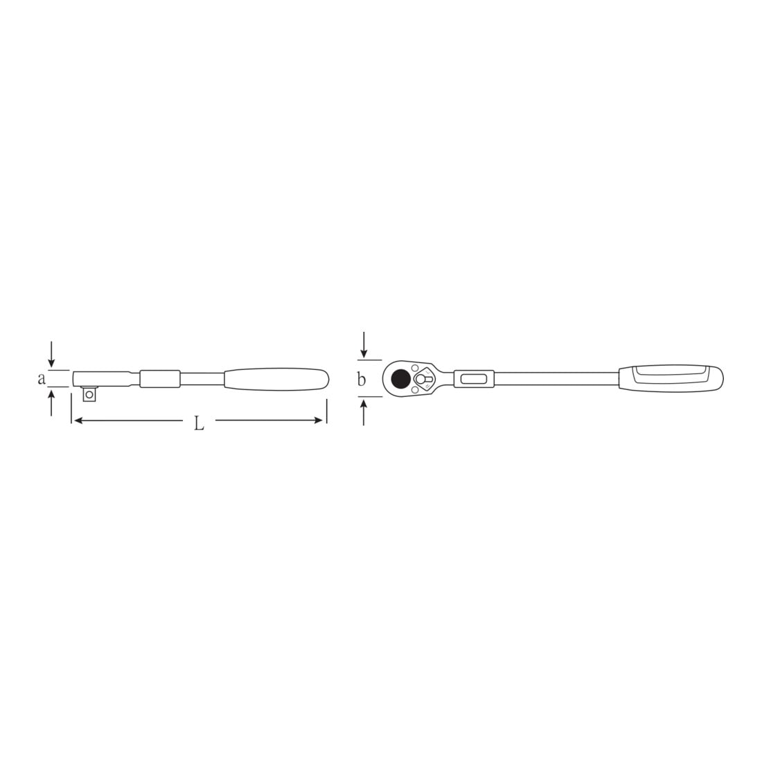 Stahlwille Teleskopknarre 1/2" RSW.10° L.410mm