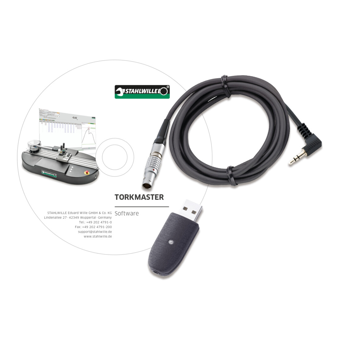Stahlwille USB-Adapter, Klinkensteckerkabel m. Software Torkmaster