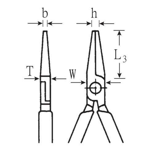 Stahlwille 6508 VDE-Flachzange, lang